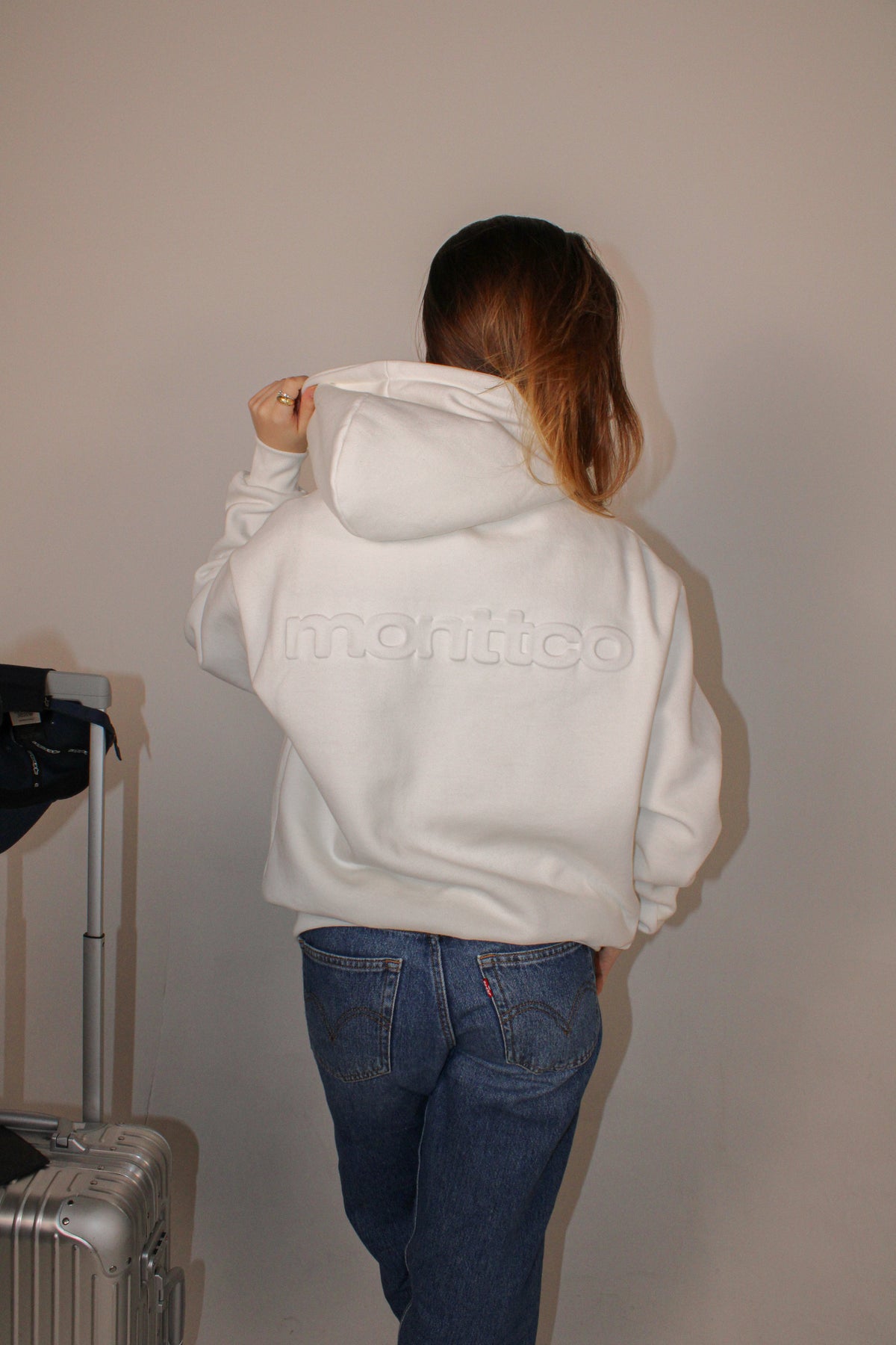 Hoodie MonttCo Relief - Off White