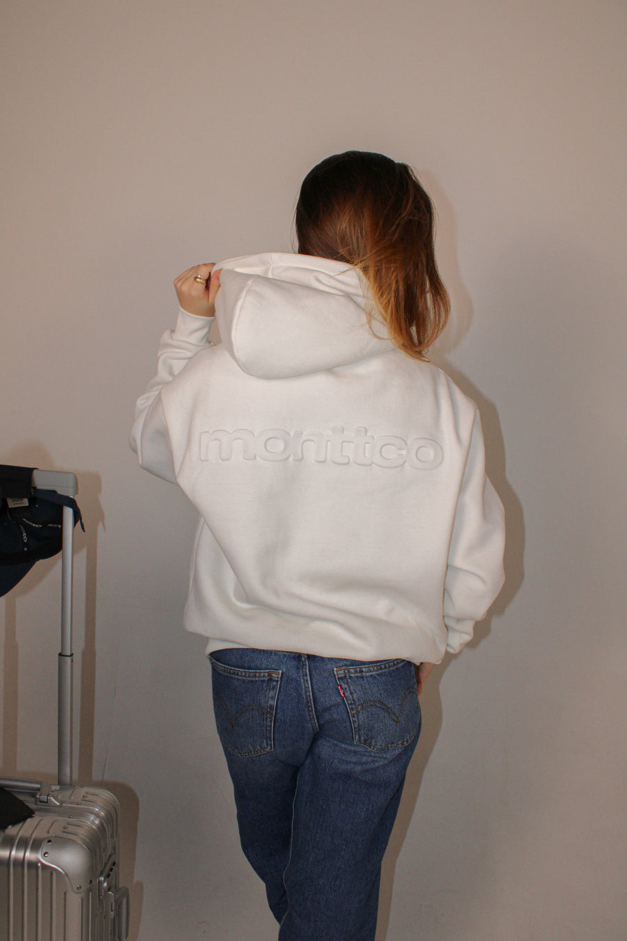 Hoodie MonttCo Relief - Off White