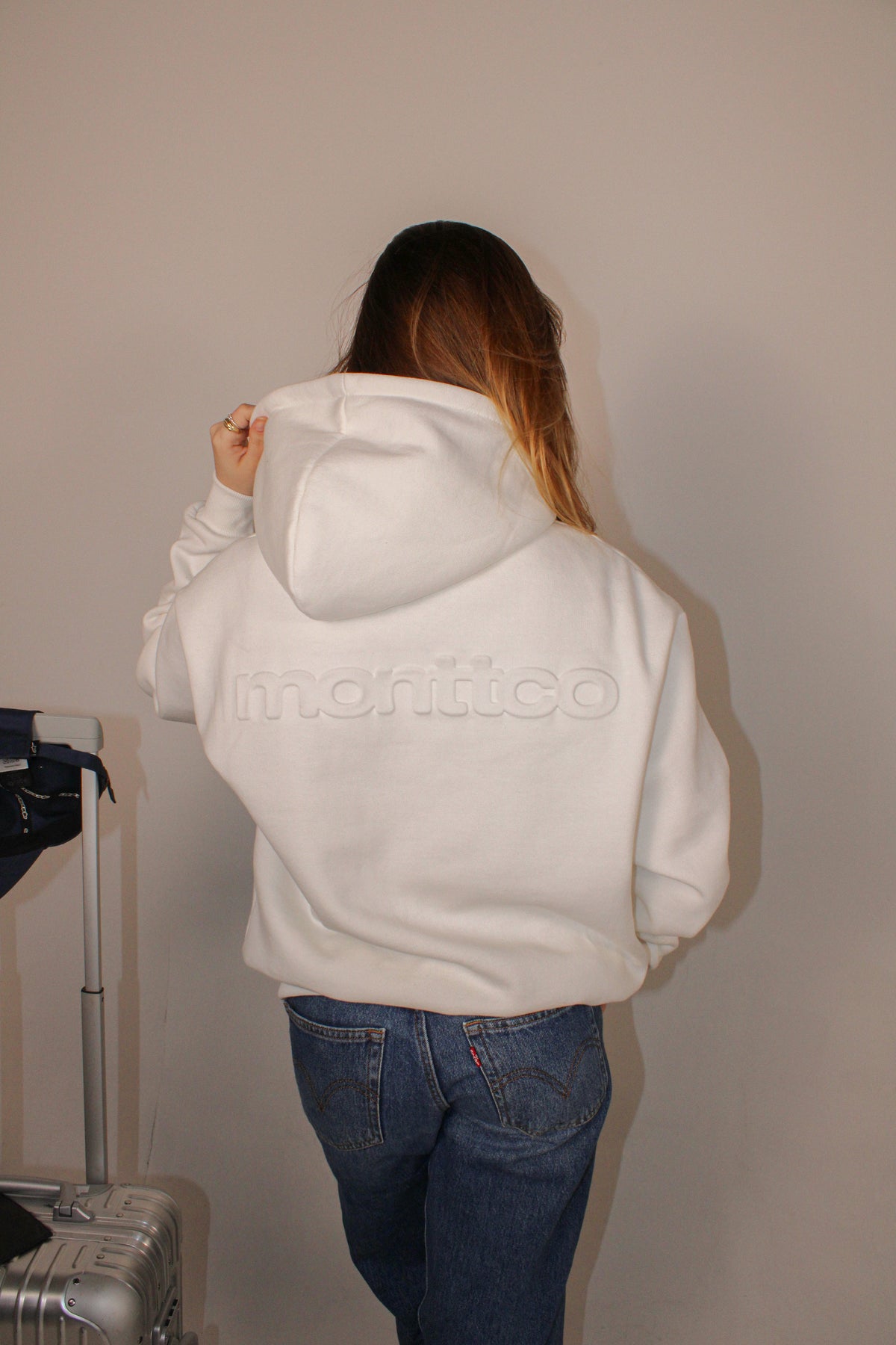 Hoodie MonttCo Relief - Off White