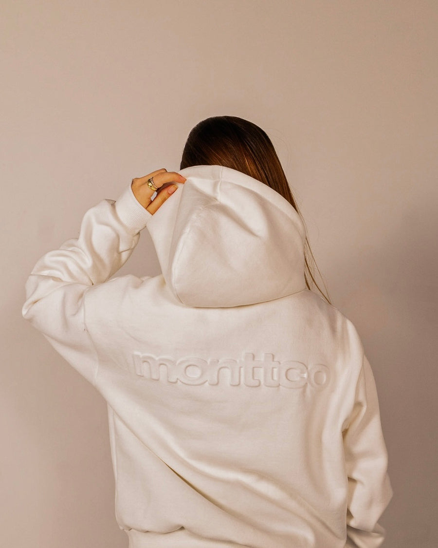 Hoodie MonttCo Relief - Off White