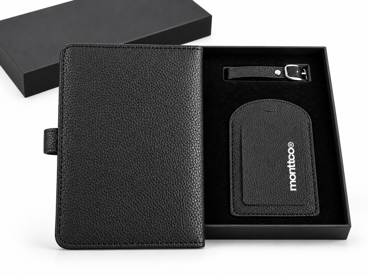 Passport Holder + Bag tag Personalizada MonttCo