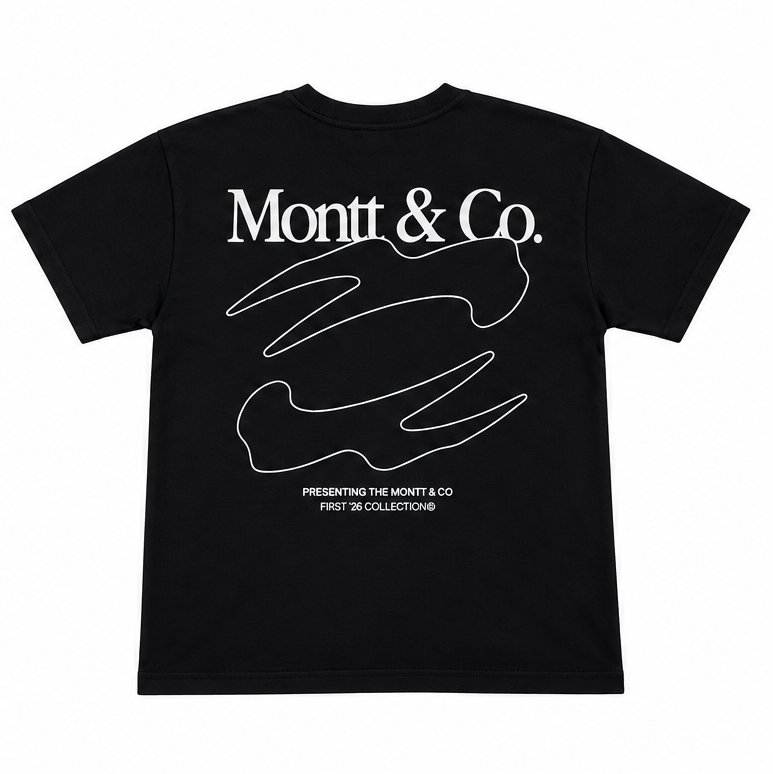 Camiseta Montt&Co Signature Preta